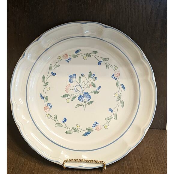Hearthside FLORAL EXPRESSIONS Stoneware Japan Dinner Plate MINT - Picture 1 of 5